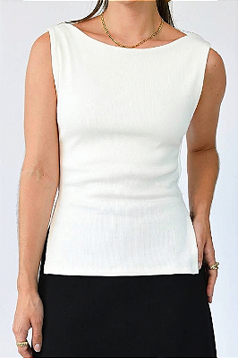 BLUSA TATI 2 EM 1 OFF-WHITE