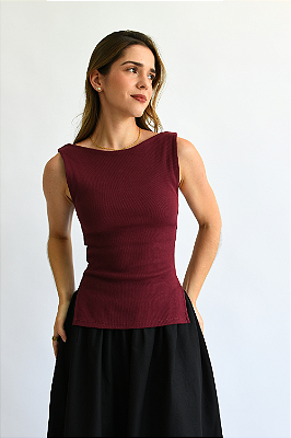 BLUSA TATI 2 EM 1 BURGUNDY