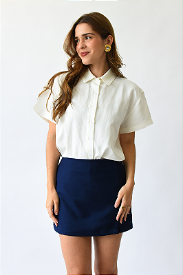 CAMISA LINHO EMMA OFF-WHITE