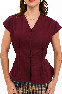 BLUSA ALGODÃO EGÍPCIO SAILOR 2.0 BURGUNDY