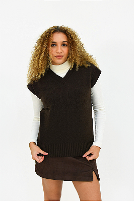 COLETE TRICOT MARROM BROOKLYN