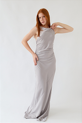 VESTIDO MULTIAMARRAÇÕES CHEERS CINZA
