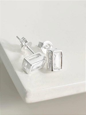 Brinco Cristal Quadrado