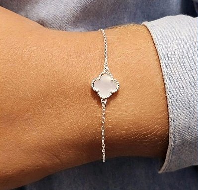 Pulseira Trevo Madrepérola