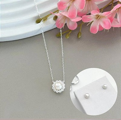 Conjunto Pérola Cravejado