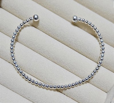 Bracelete Aberto Bolas
