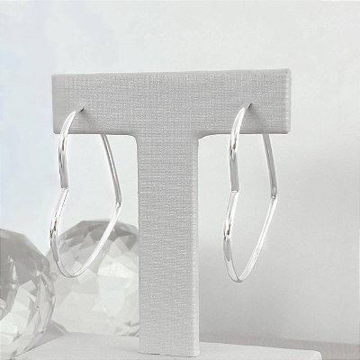 Argola Coração Abaulado
