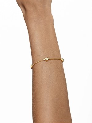 Pulseira 4 Corações