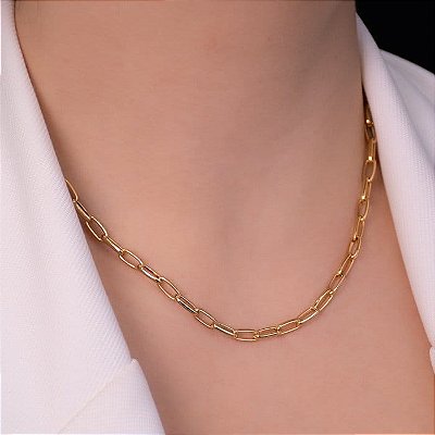Choker Elos Ovais Pequenos