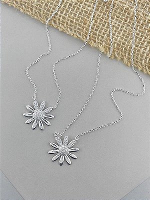 Colar Margarida com Zircônias