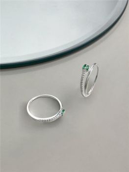 Anel Serpente com Zircônia