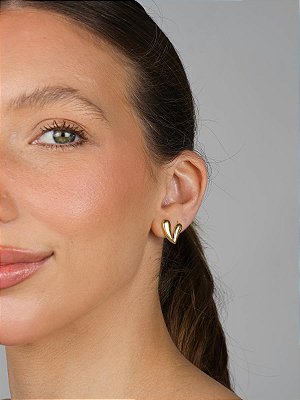 Brinco Coração Orgânico