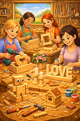 WorkShop de Marcenaria Especial – MULHERES -Dia 11/abr/2026 – 8:30hs