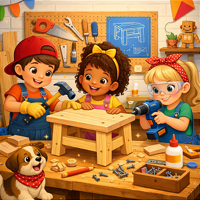 Workshop - Marcenaria Infantil – Banquinho 25/04/2026 - 14:30hs