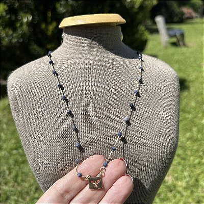 Colar Safiras com medalha Espírito Santo