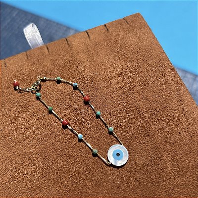 Pulseir turquesa, Coral e Olho Grego