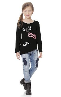 Blusa "Você Brilha Garota"