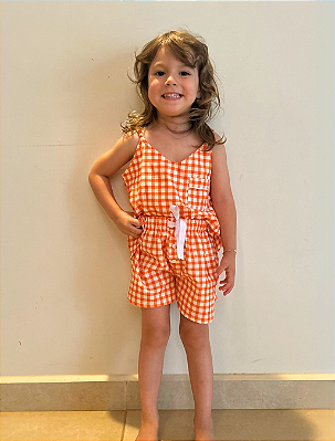 Alcinha Vichy Infantil Margarida Menina