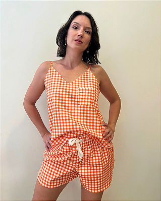 Pijama Vichy Alcinha Margarida