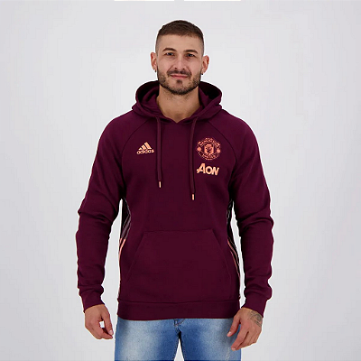 Moletom Adidas Manchester United Viagem Roxo