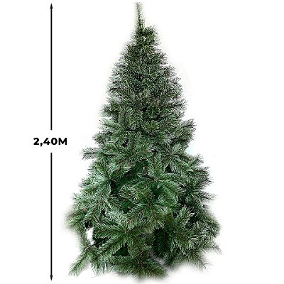 Arvore de Natal Luxo 704 Galhos Verde Nevada 2,40M - a0324N