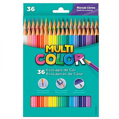 Lápis de Cor 36 Cores EcoLápis - MultiColor