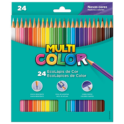 Lápis de Cor 24 Cores EcoLápis - MultiColor