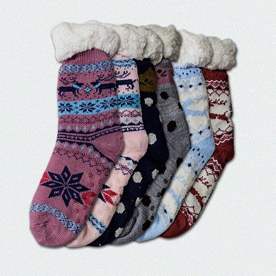 Meia 3/4 de Inverno com Forro
