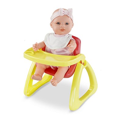 Boneca Infantil Bebe com Papinha