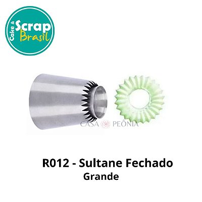 Bico de Confeitar Sultane Fechado R012 - Grande