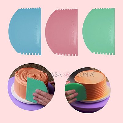 Espátula 4 Funções Alisadora Textura e Corte - 1 Unidade
