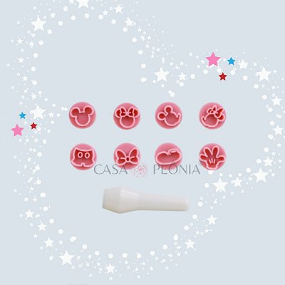 Kit Carimbos Ratinho Para Doces - Rosa
