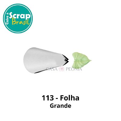 Bico de Confeitar Folha 113 - Grande