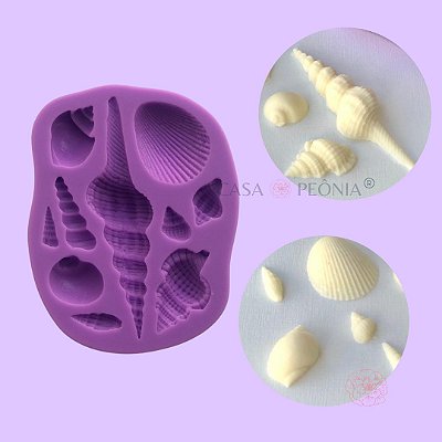 Molde de Silicone Mix Conchas