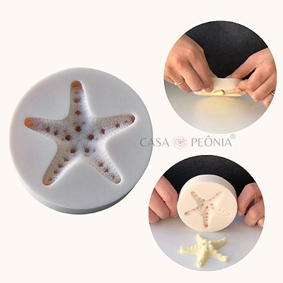 Molde de Silicone Estrela do Mar Realista