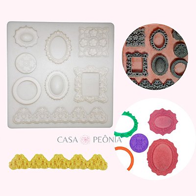 Molde de Silicone Quadros e Molduras
