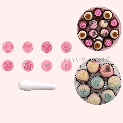 Kit Carimbos Essenciais Para Doces - Rosa
