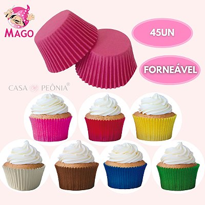 45 Forminhas Para Cupcake n° 0 Papel Anti Gordura Greasepel