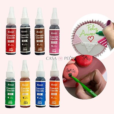 Kit Recarga Refil Canetas Alimentícias