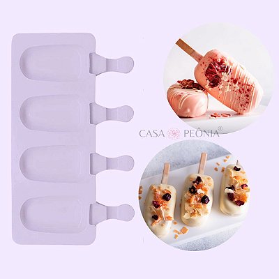 Forma de Silicone Picolé Sorvete Magnum Cakesicle - Grande