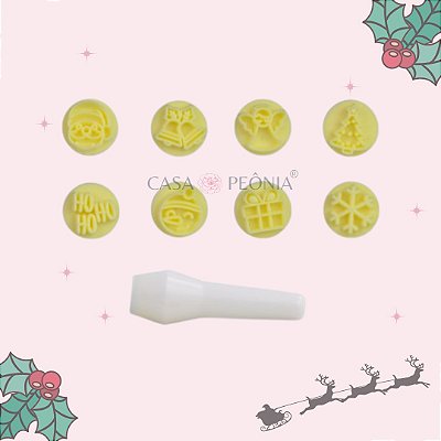 Kit Carimbos Natal Para Doces - Amarelo