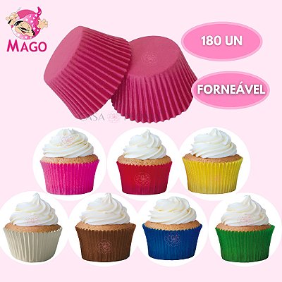 180 Forminhas Para Cupcake n° 0 Papel Anti Gordura Greasepel