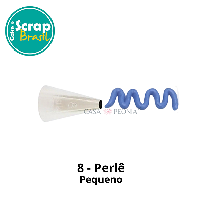 Bico de Confeitar Perlê 8 - Pequeno