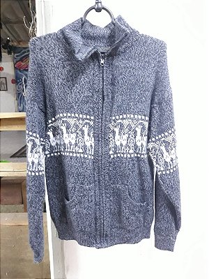 Blusão Peruano com Zíper