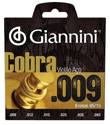 Giannini Cobra Acoustic Guitar 85/15 BRONZE 0.009-0.045