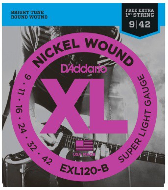 D'addarío EXL120-B Nickel Wound 0.009-0.042