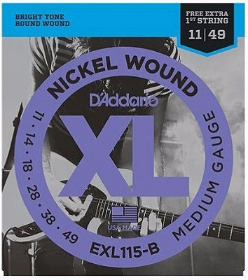 D'addarío EXL115-B Nickel Wound 0.011-0.049