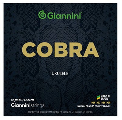 Giannini Cobra Ukulele Soprano/Concert