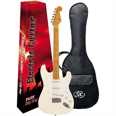Guitarra Elétrica Stratocaster Sx SST57 Branco Vintage Series