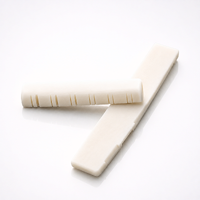 Rastilho E Pestana De Osso Moldado Para Violão Aço 12 Cordas